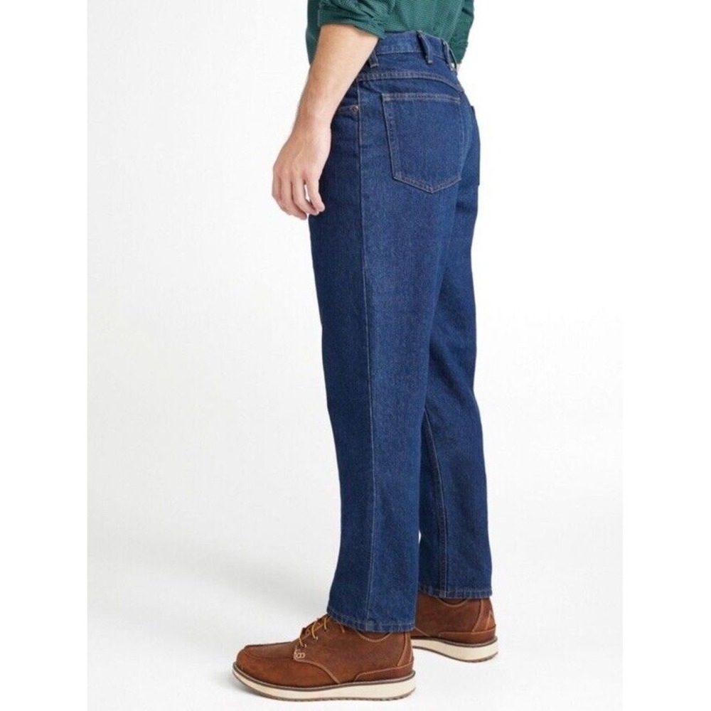 LL Bean Men's Double L Jeans Standard Fit Straight Leg Dark Wash Size 42 X 29